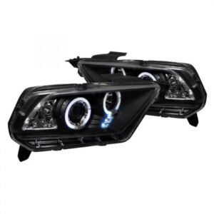 Spec-D Black Dual Halo Projector Headlights with Parking LEDs