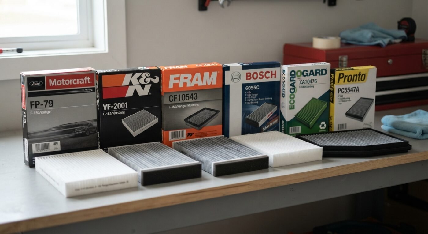 Six cabin air filters